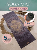 Hamsa hand yoga mat