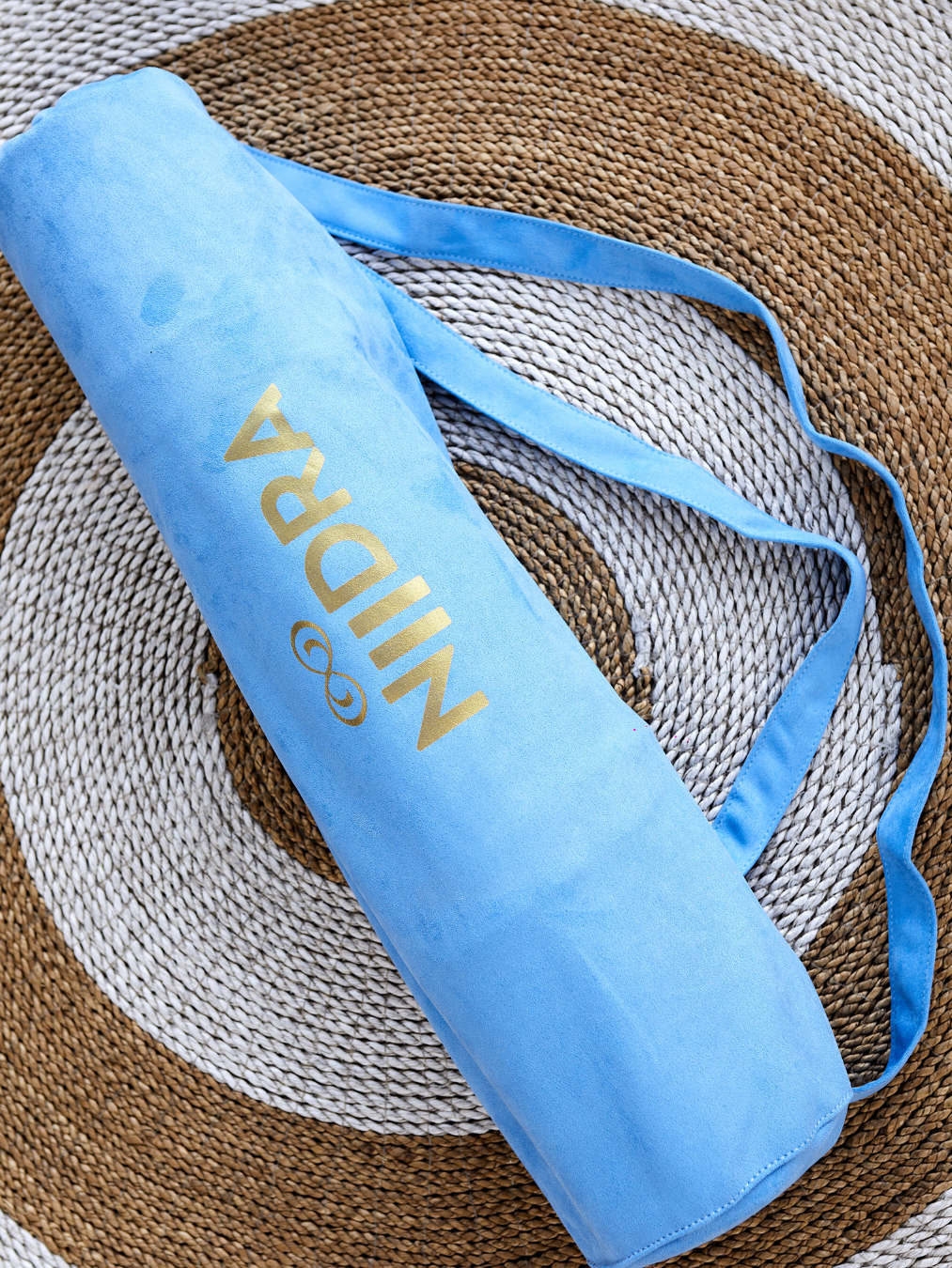Turquoise yoga mat cover