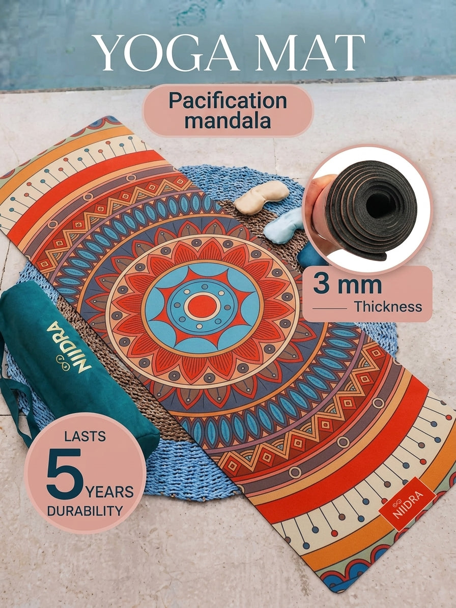 Pacification mandala yoga mat