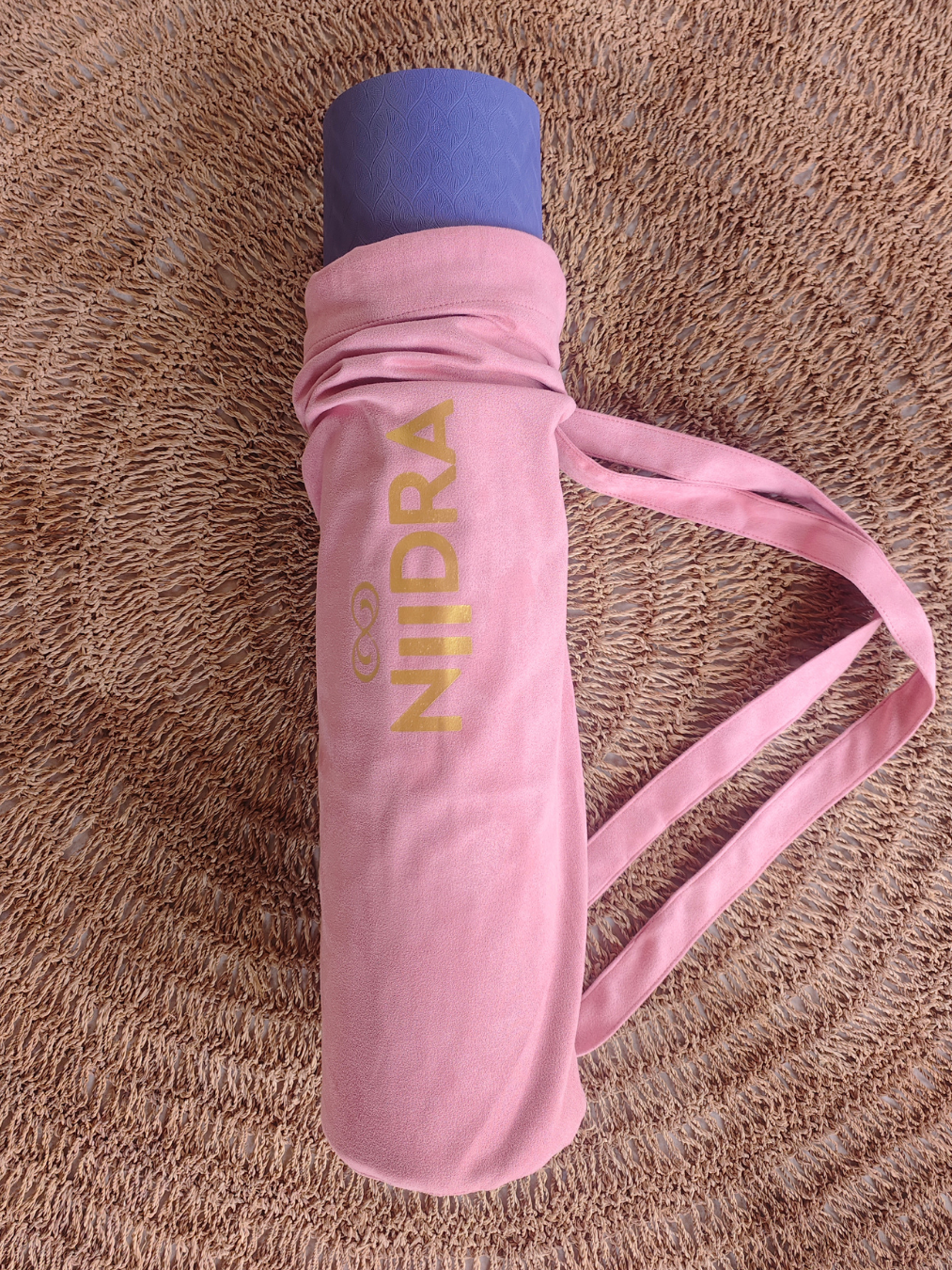Pink yoga mat cover