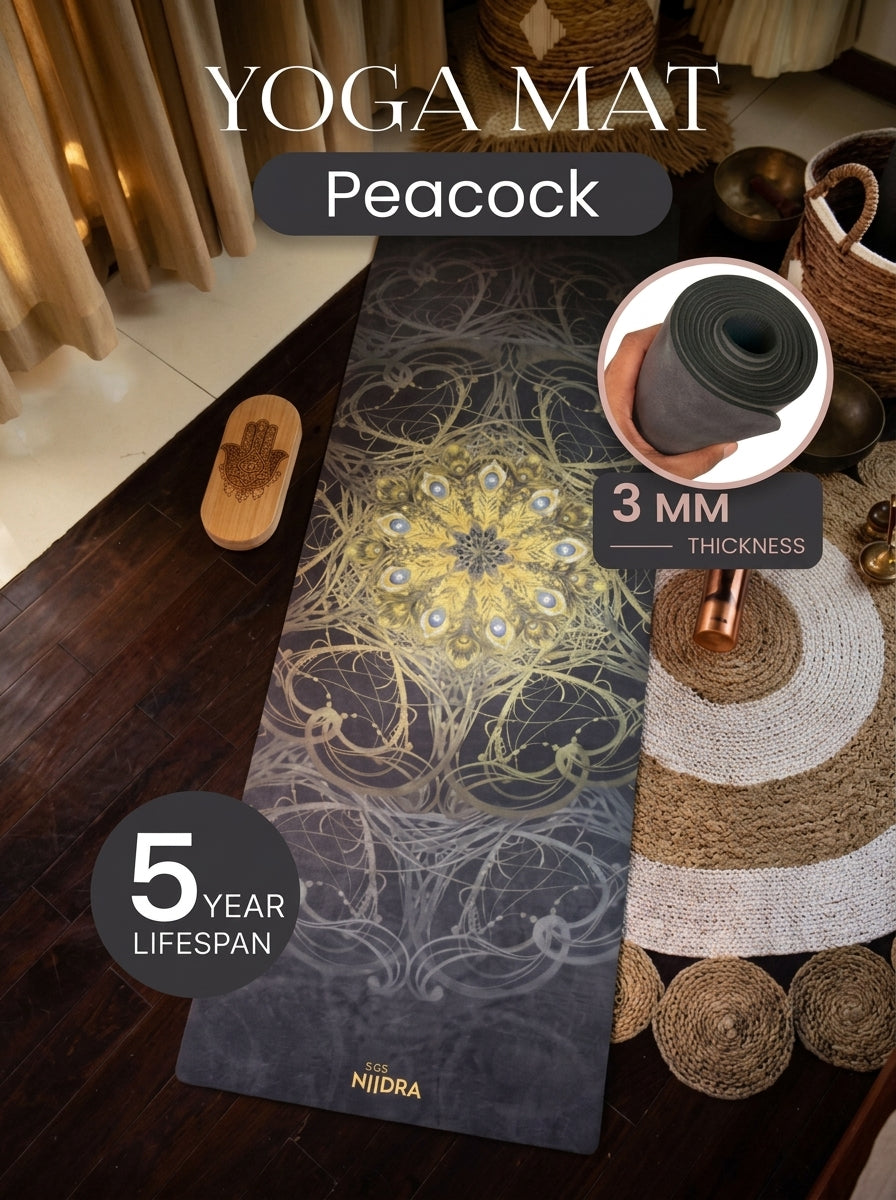Peacock yoga mat