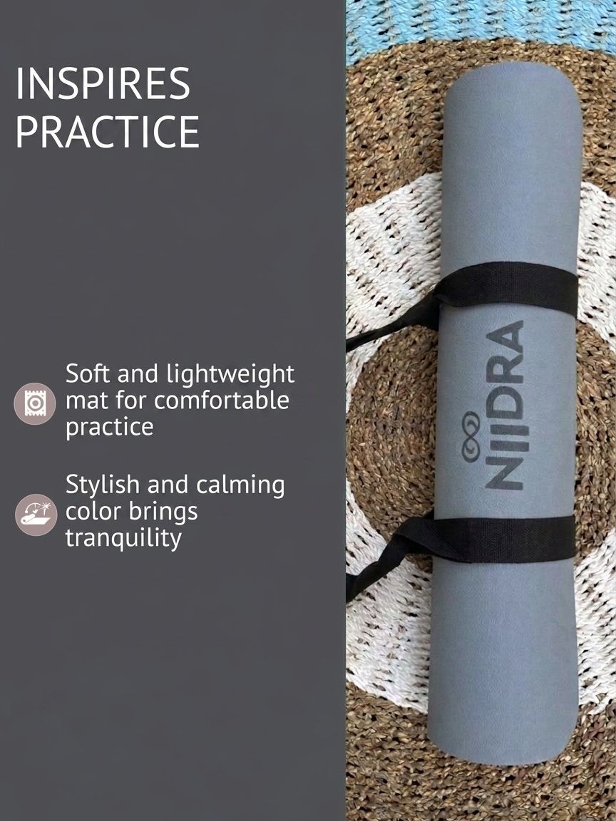 Basic Blue-grey yoga mat