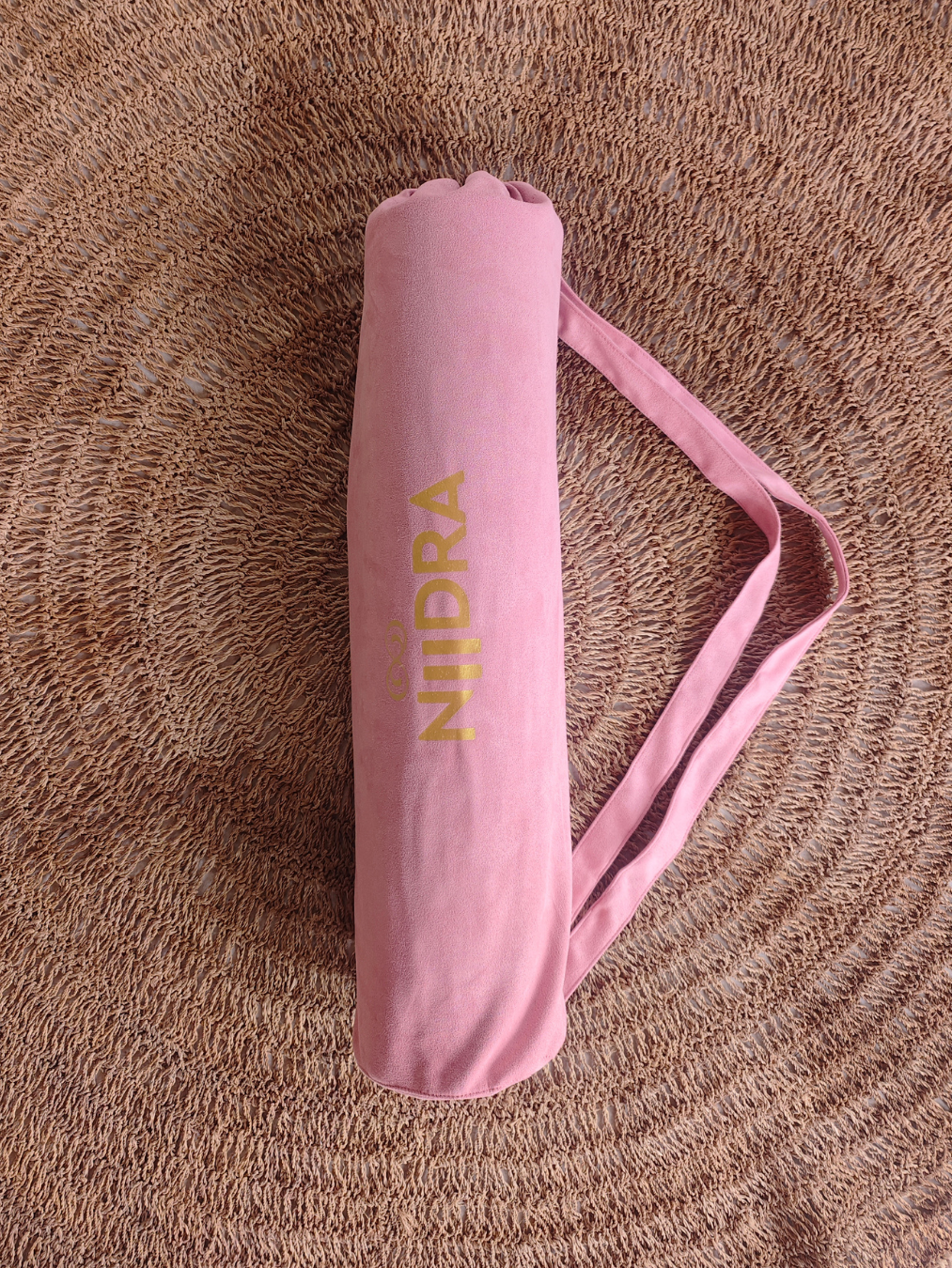 Pink yoga mat cover