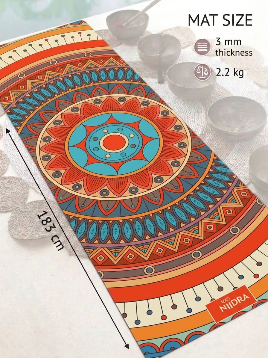 Pacification mandala yoga mat