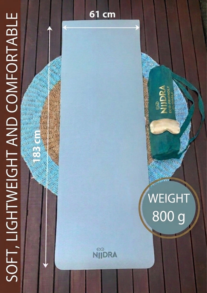Basic Blue-grey yoga mat