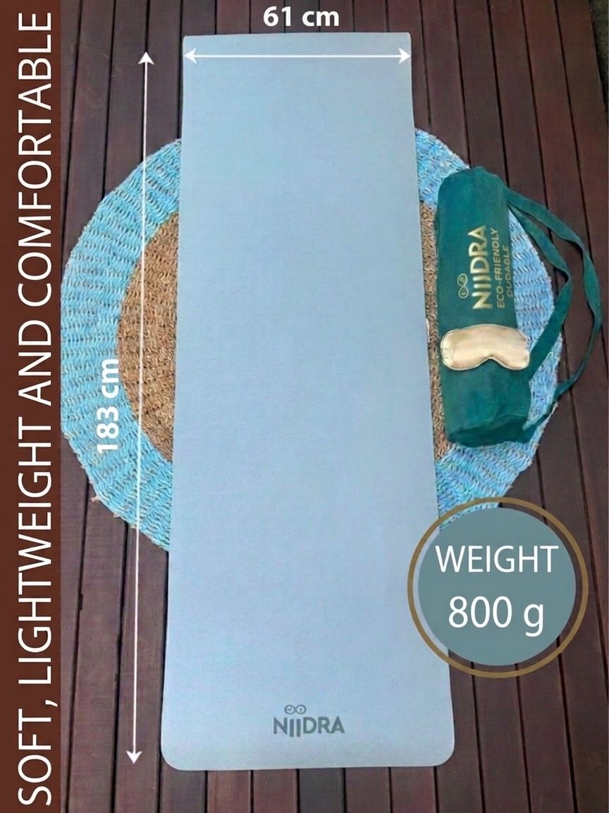 Basic Blue-grey yoga mat