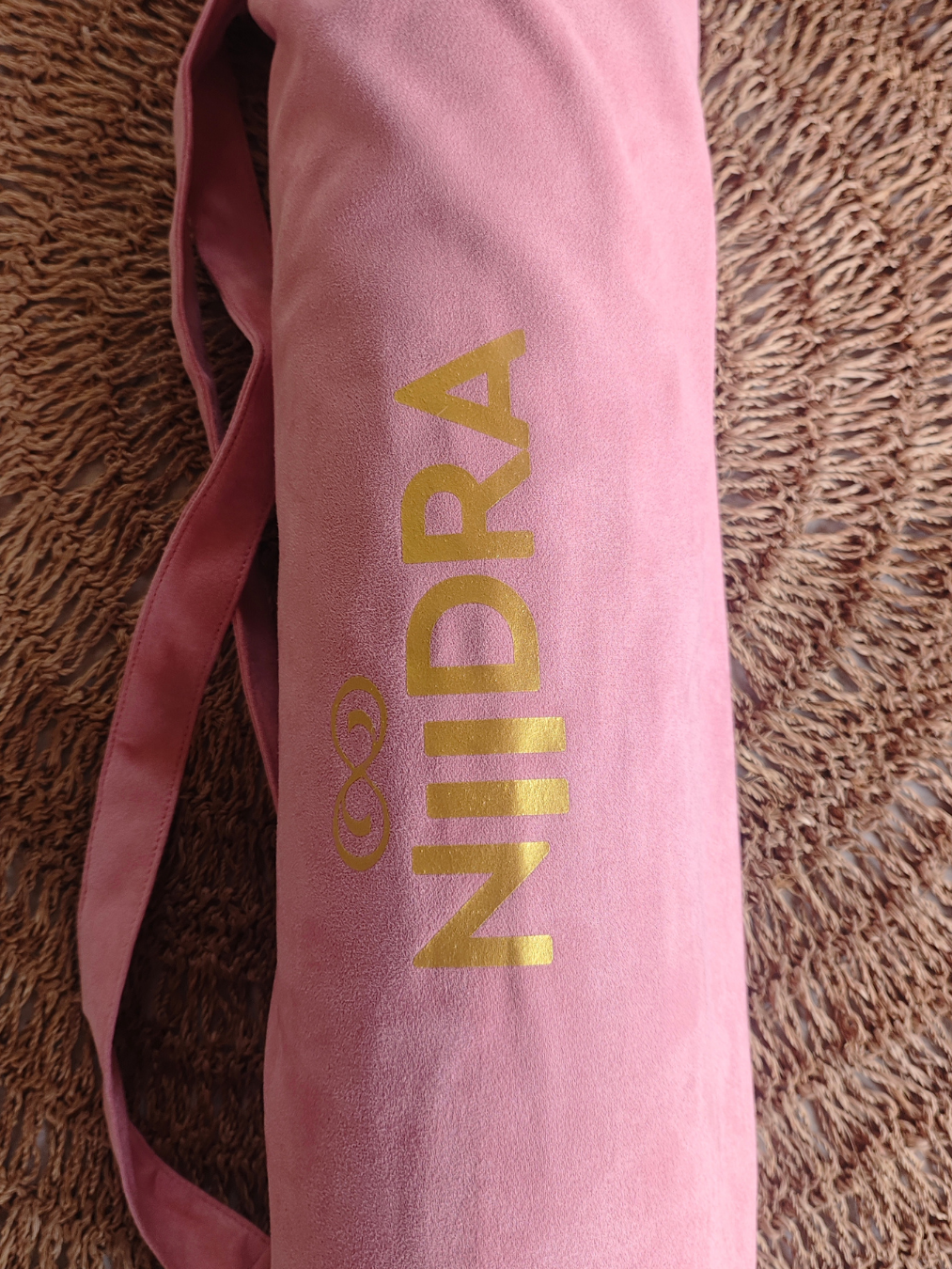 Pink yoga mat cover