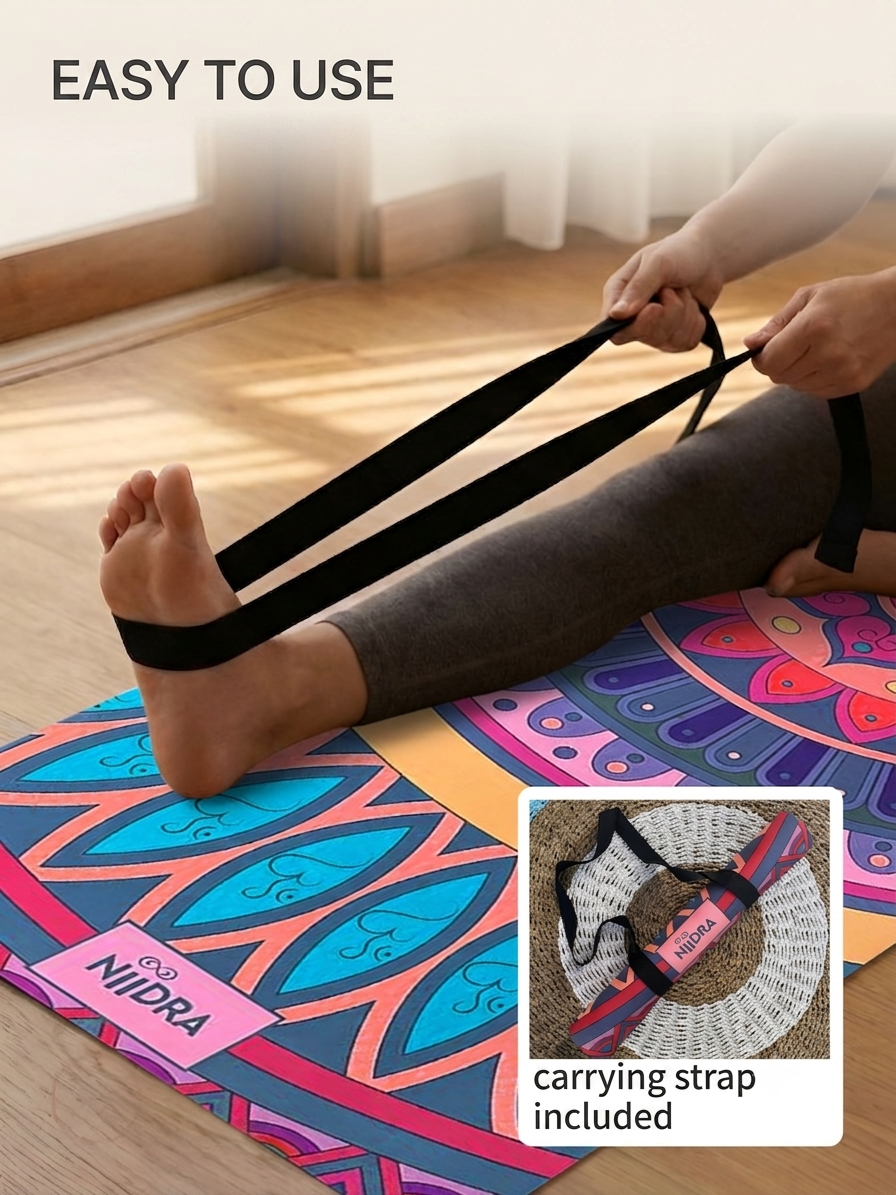 Happiness mandala yoga mat