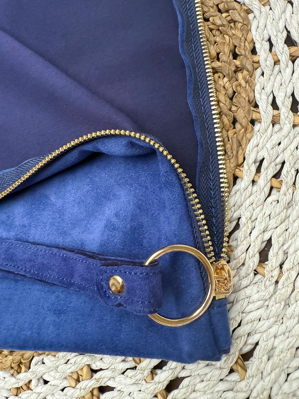 Folder cover for travel mat blue