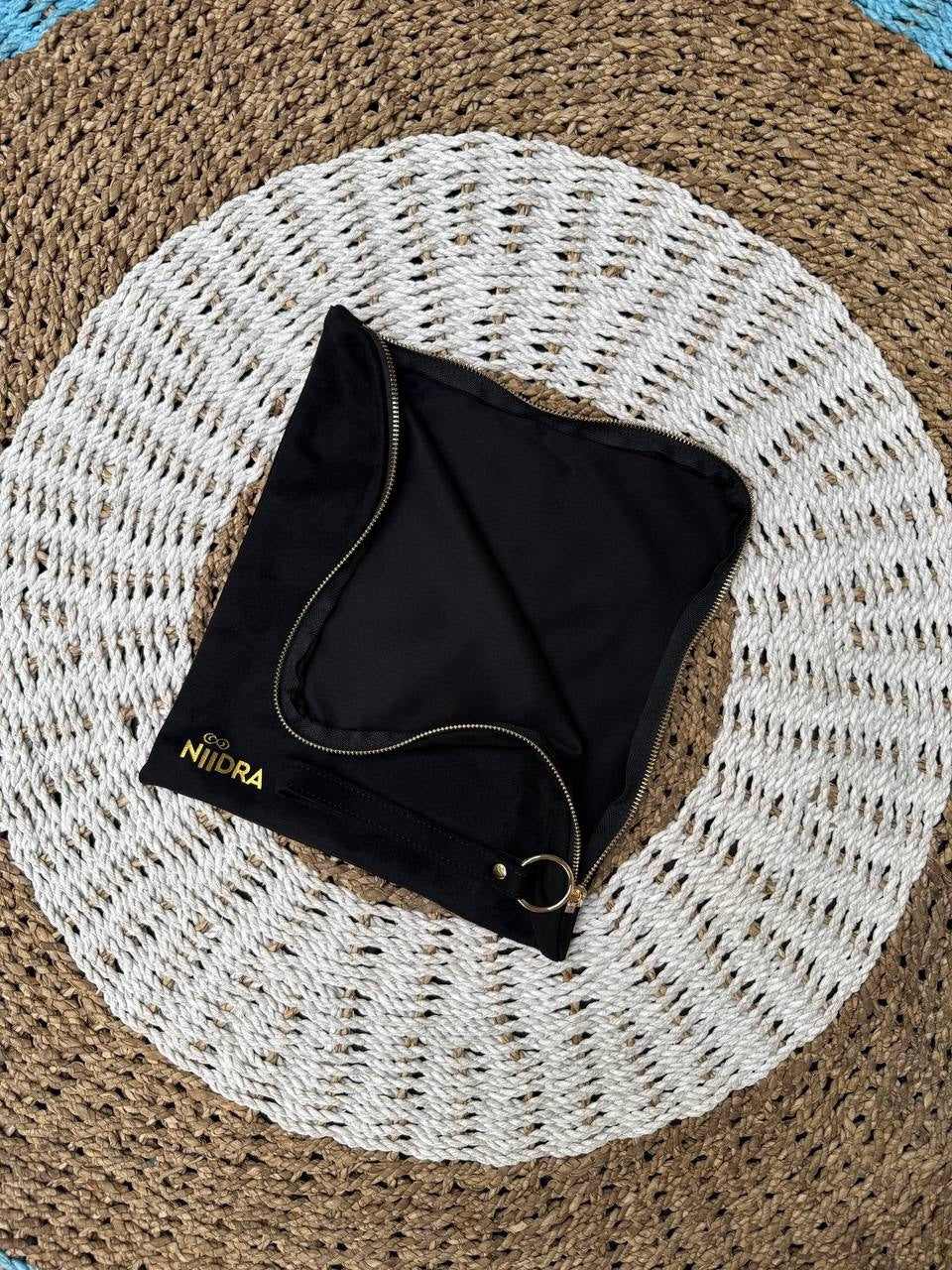 Folder cover for travel mat black