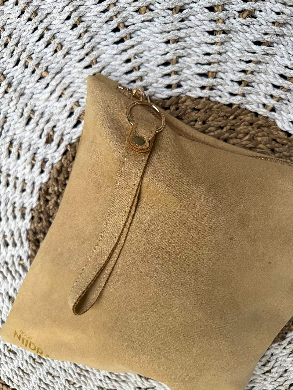 Folder cover for travel mat mustard