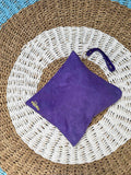 Folder cover for travel mat purple