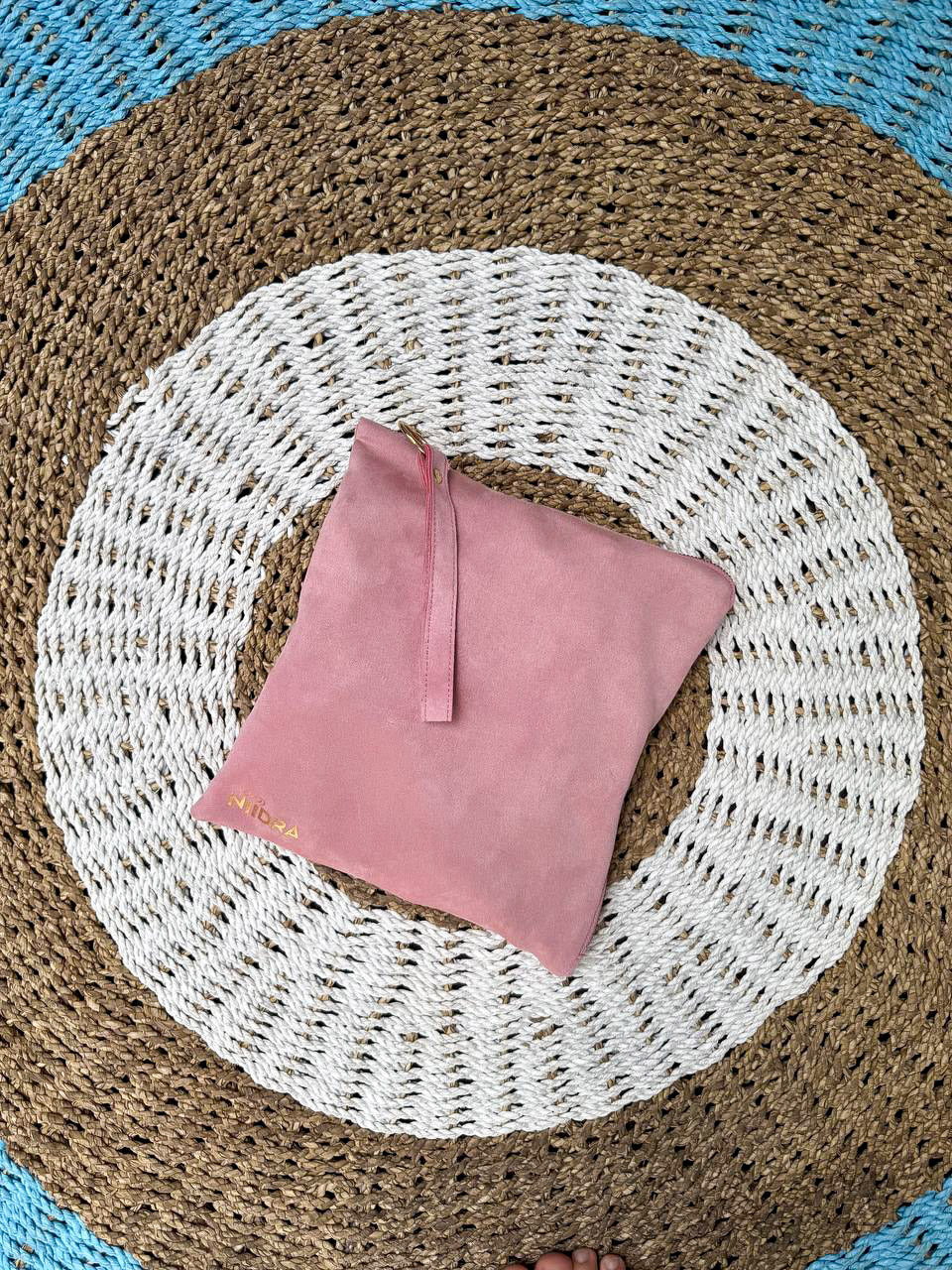 Folder cover for travel mat baby pink