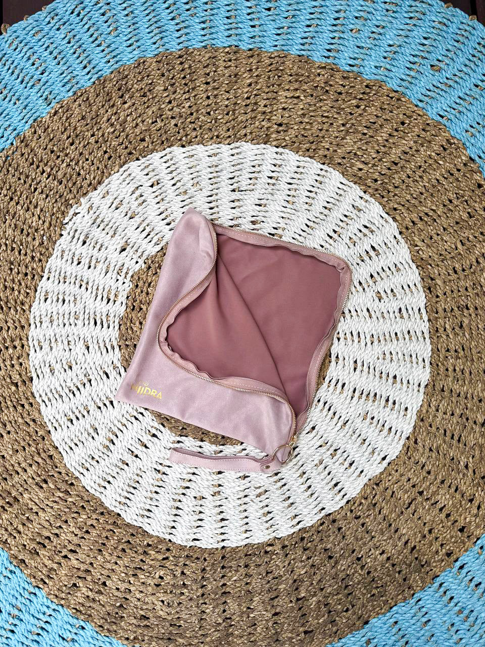 Folder cover for travel mat baby pink