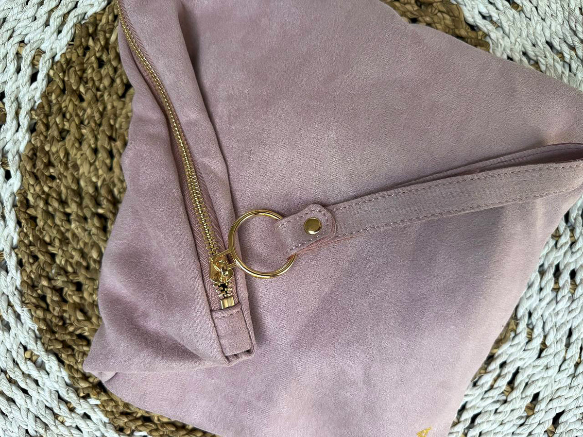 Folder cover for travel mat light pink