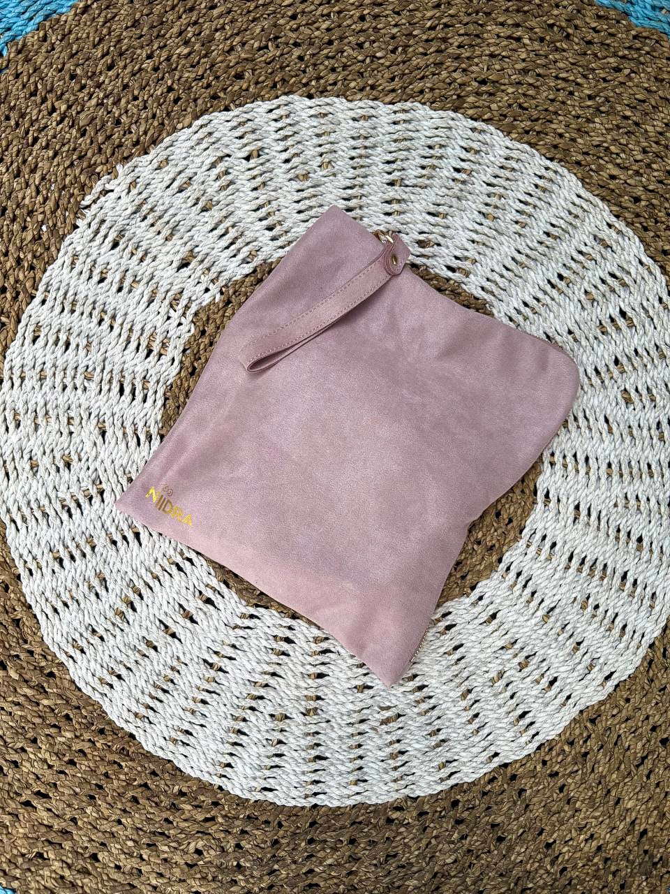 Folder cover for travel mat light pink