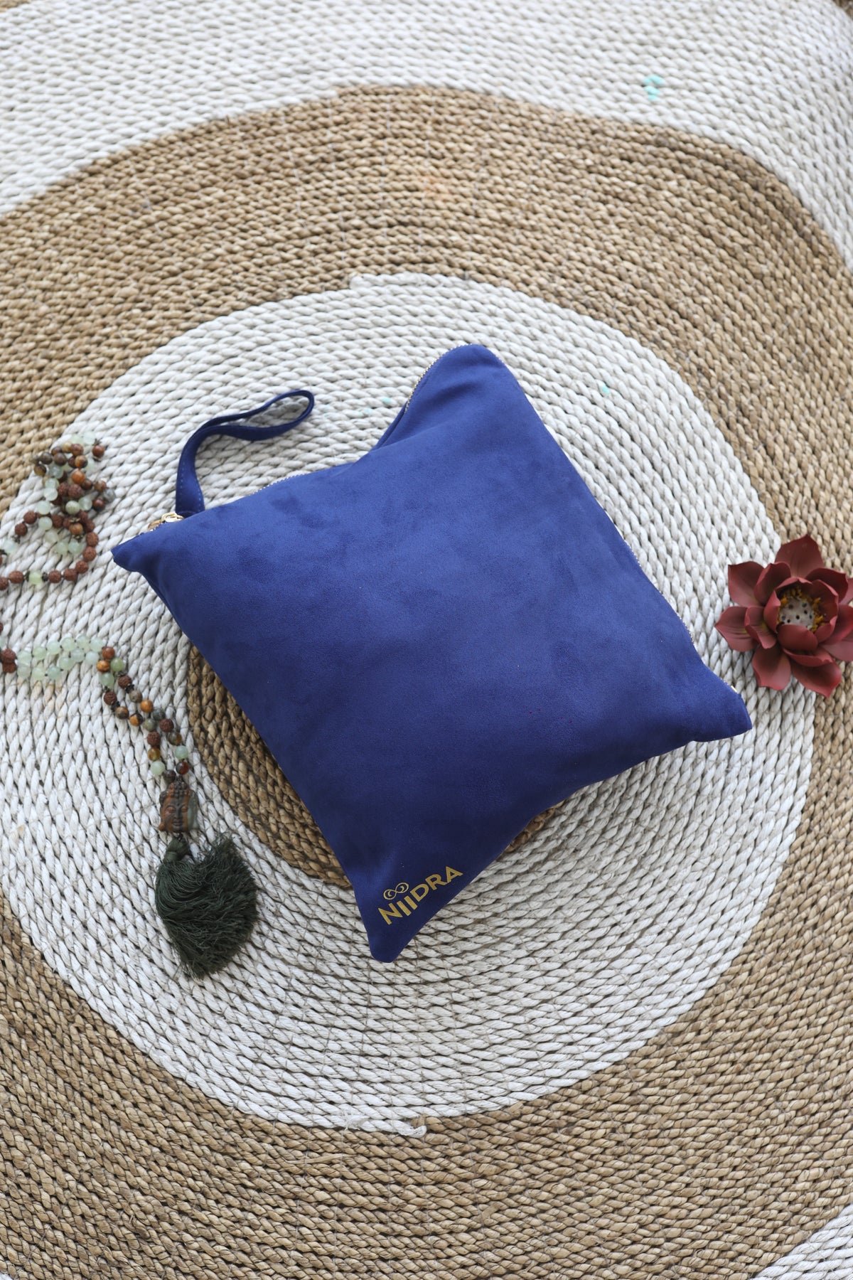 Folder cover for travel mat blue