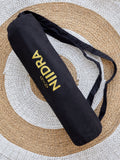 Black yoga mat cover