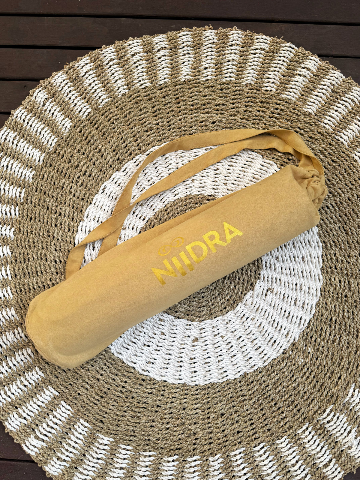 Mustard yoga mat cover