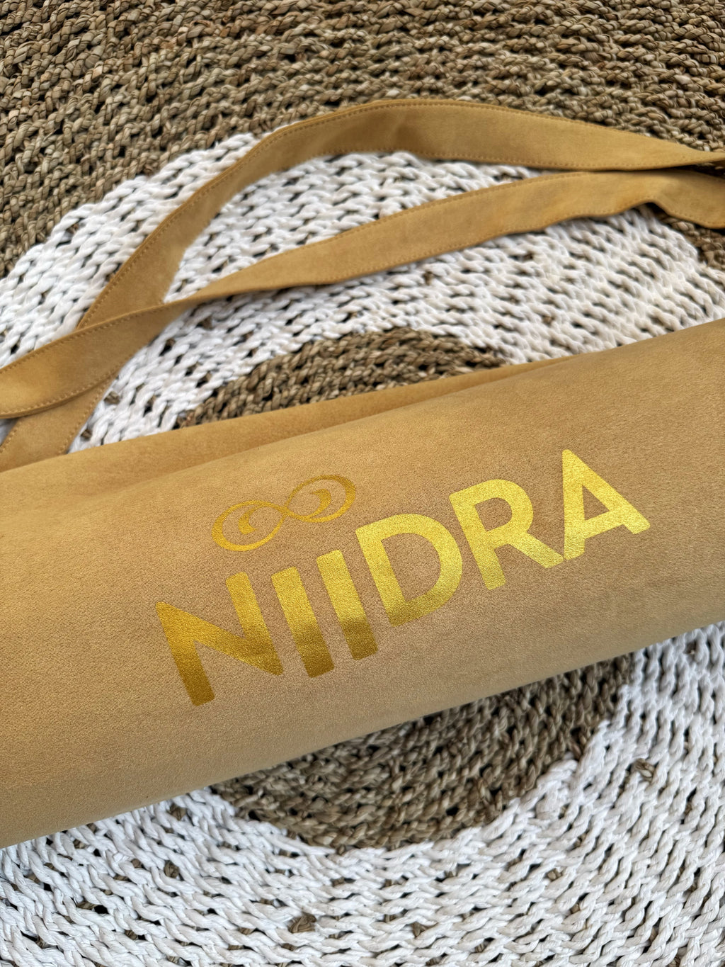 Mustard yoga mat cover