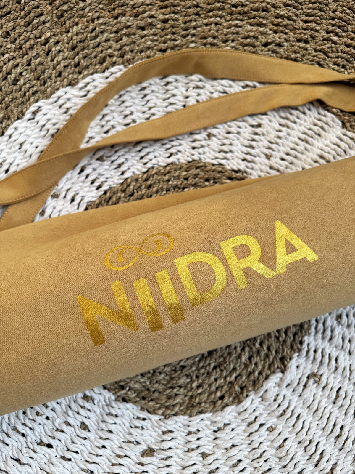 Mustard yoga mat cover