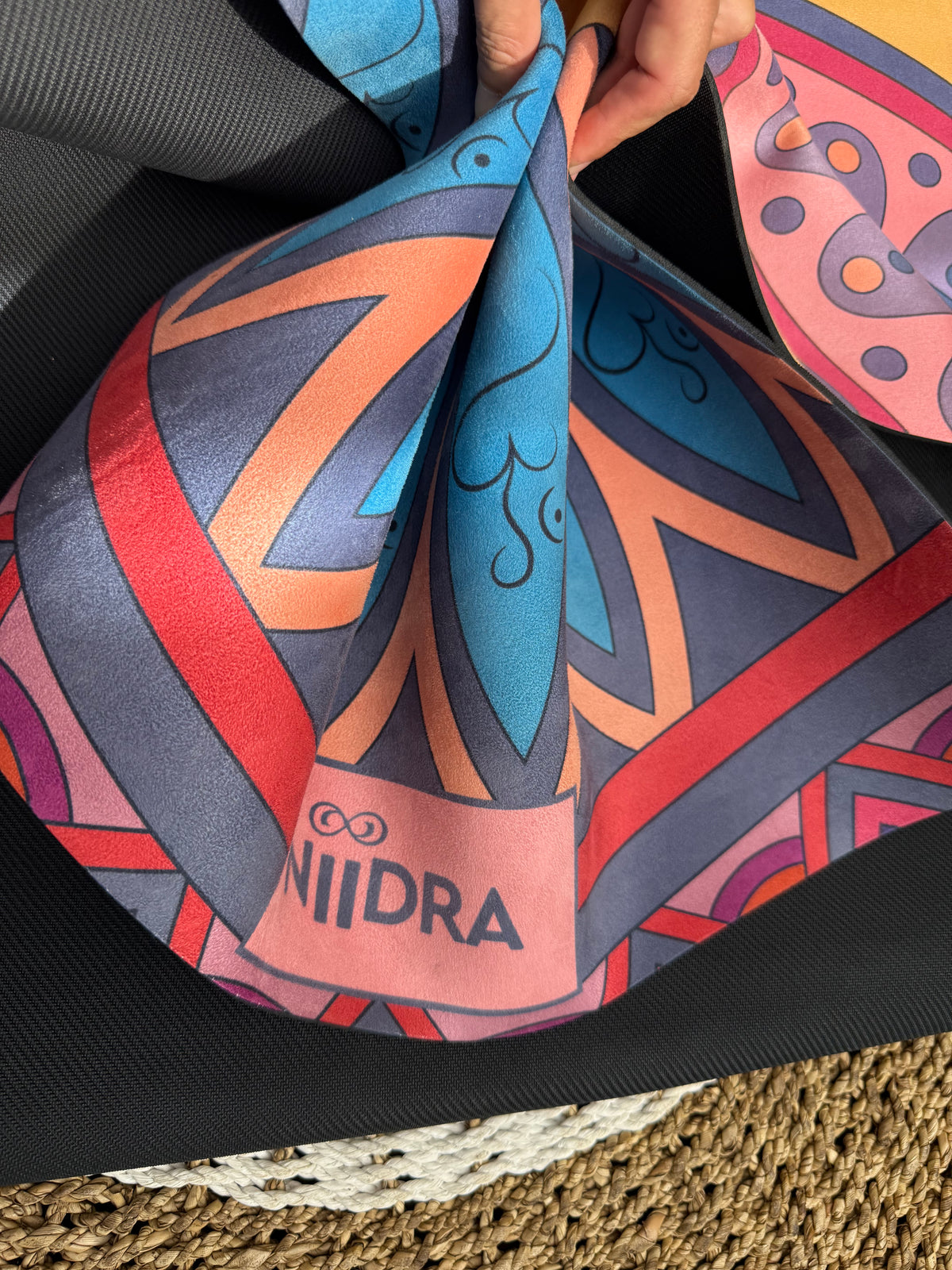 Happiness mandala yoga mat