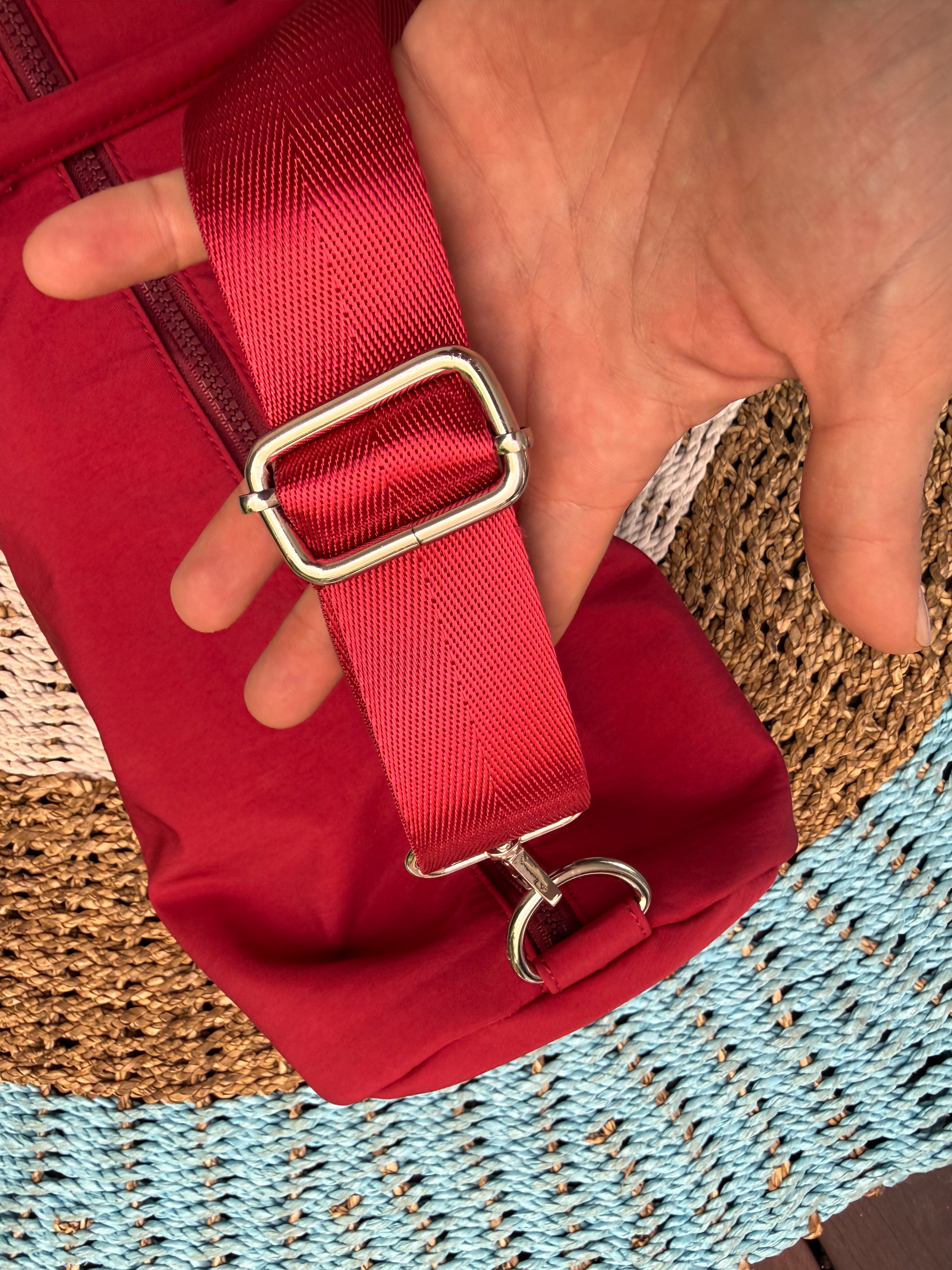 Red sport bag