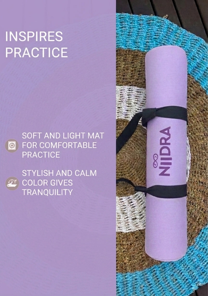 Basic purple yoga mat