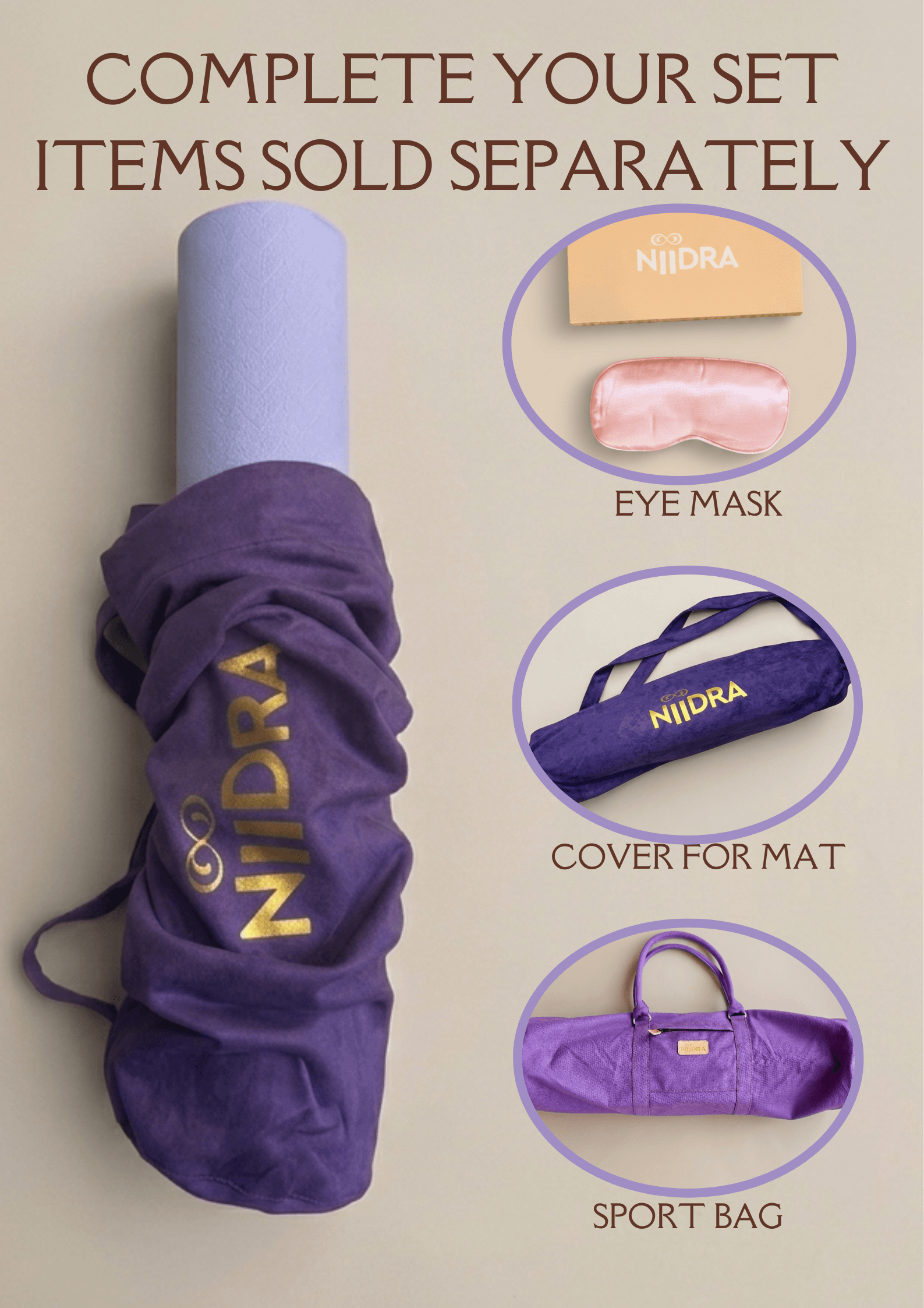 Basic purple yoga mat