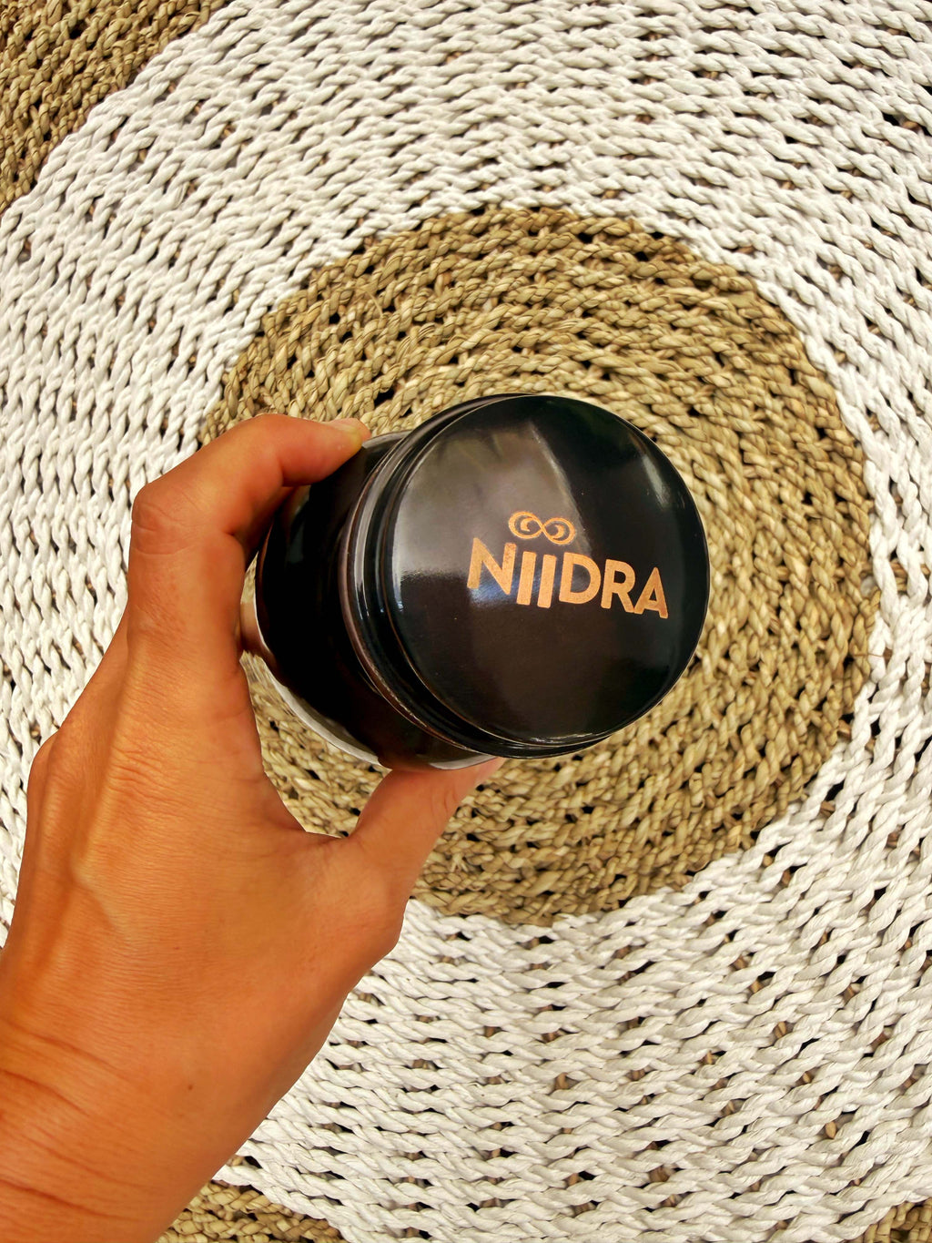 Black chakra pure copper bottle