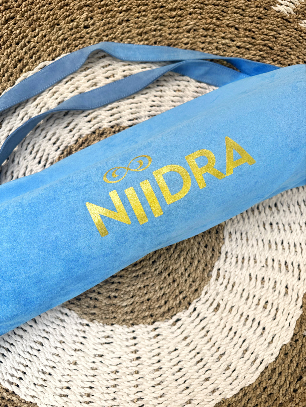 Turquoise yoga mat cover