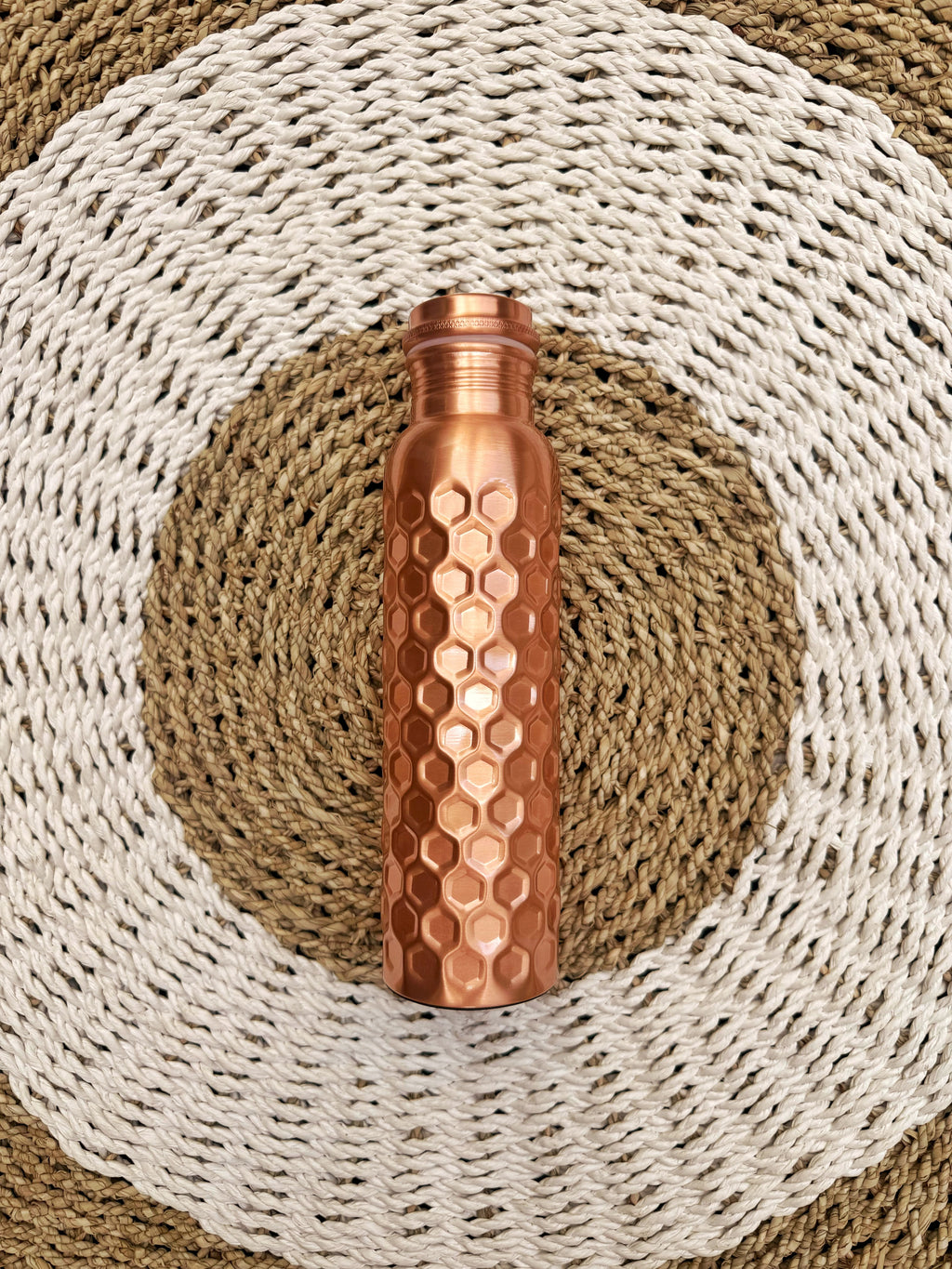 Honeycomb pure copper bottle