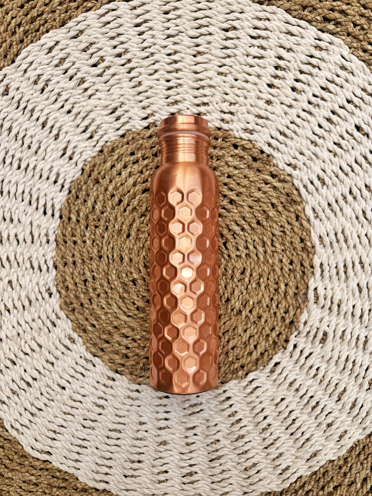 Honeycomb pure copper bottle