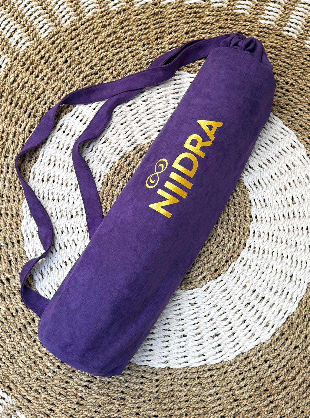 Purple yoga mat cover