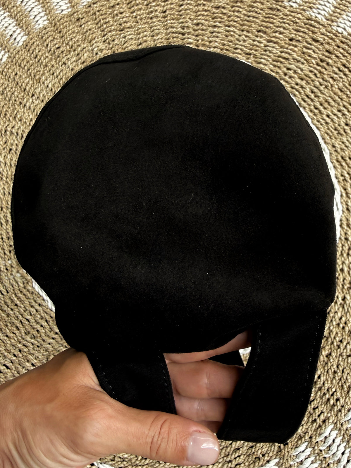 Black yoga mat cover