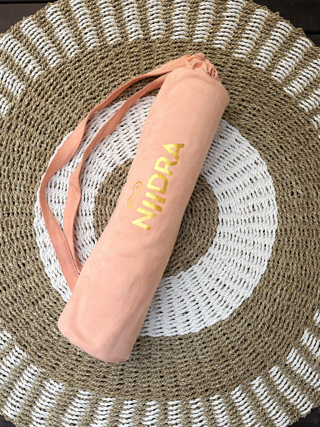 Peach yoga mat cover