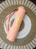 Peach yoga mat cover