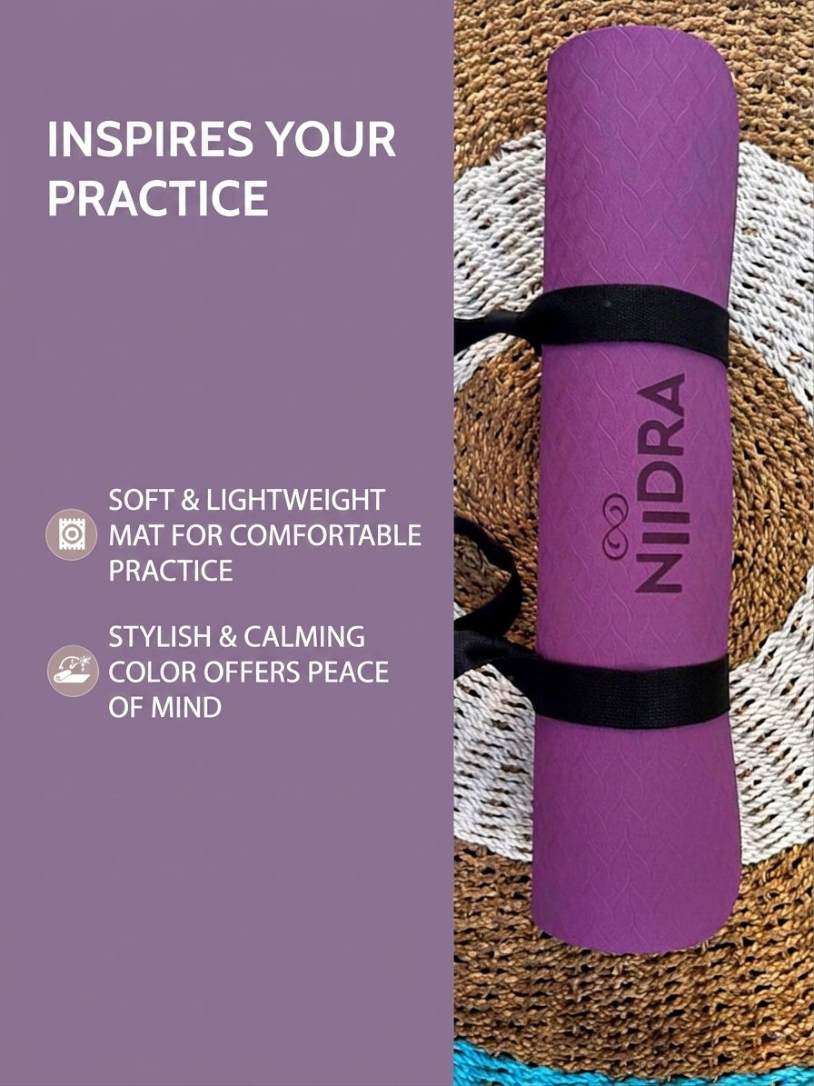 Basic purple yoga mat
