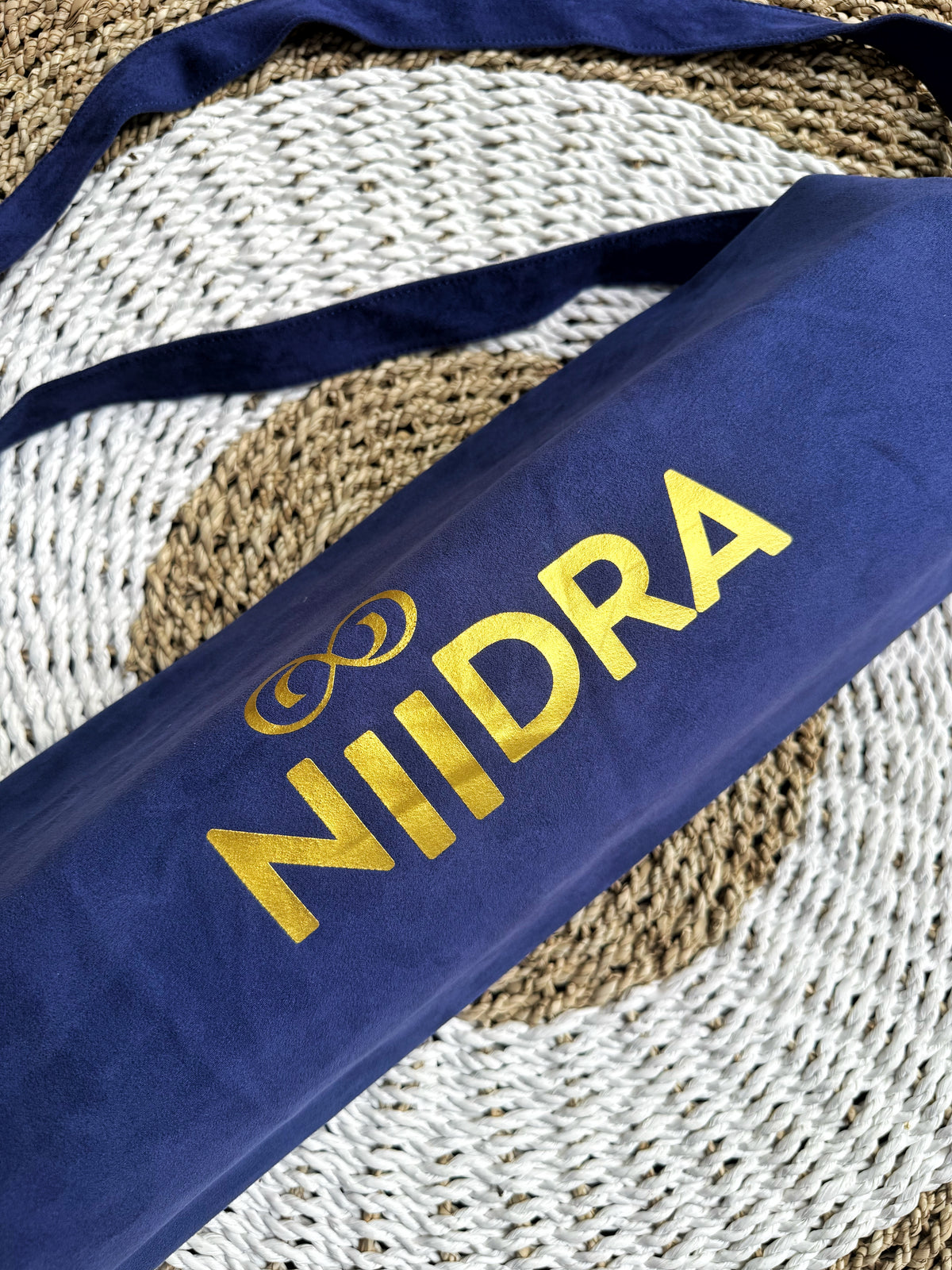 Dark blue yoga mat cover