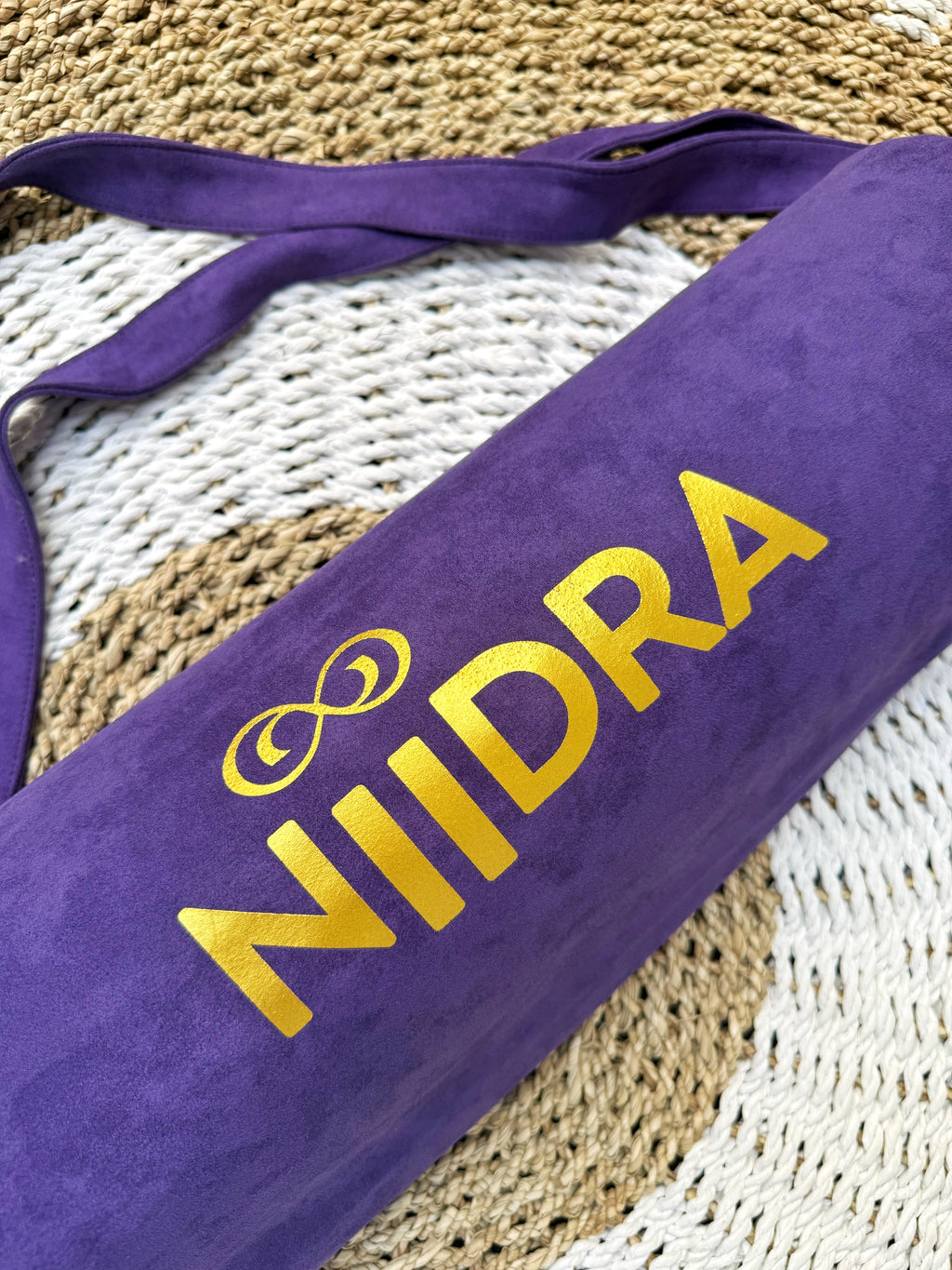 Purple yoga mat cover