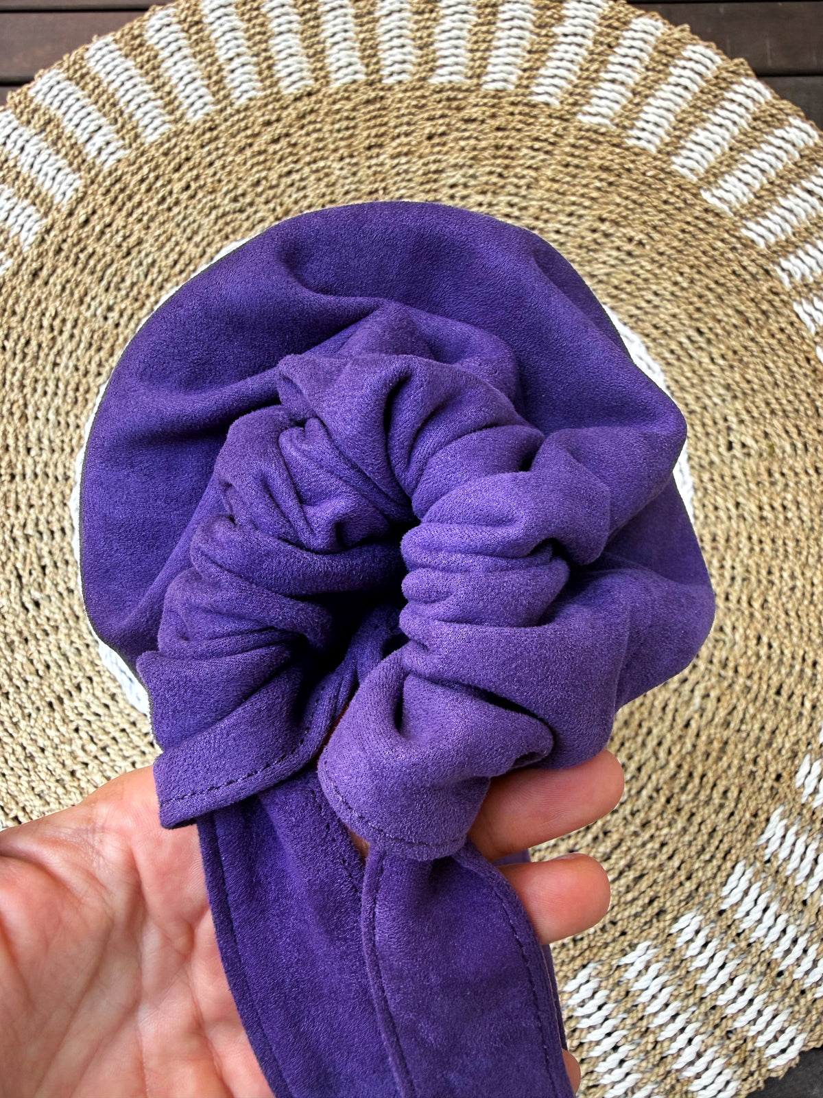 Purple yoga mat cover