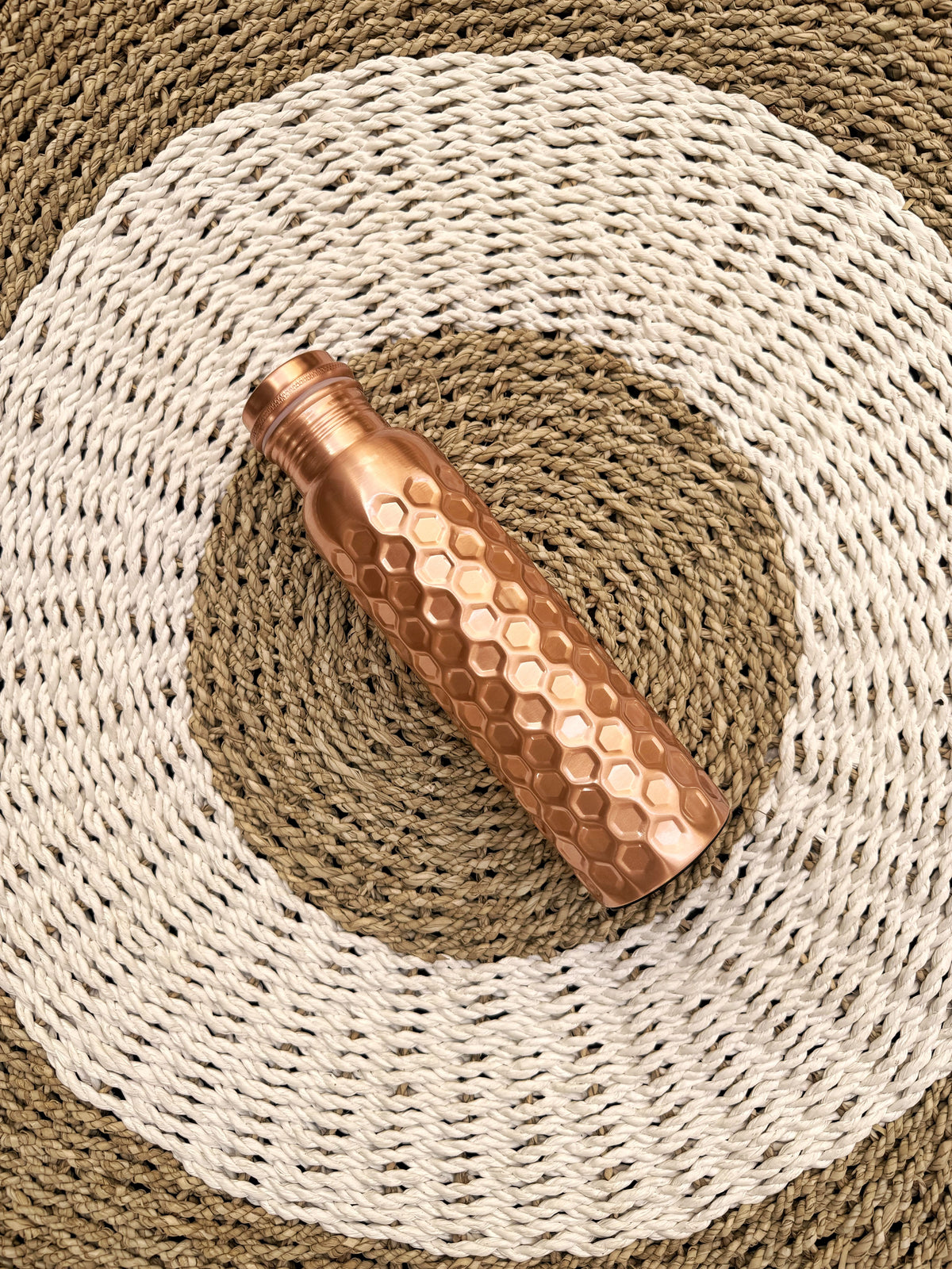 Honeycomb pure copper bottle