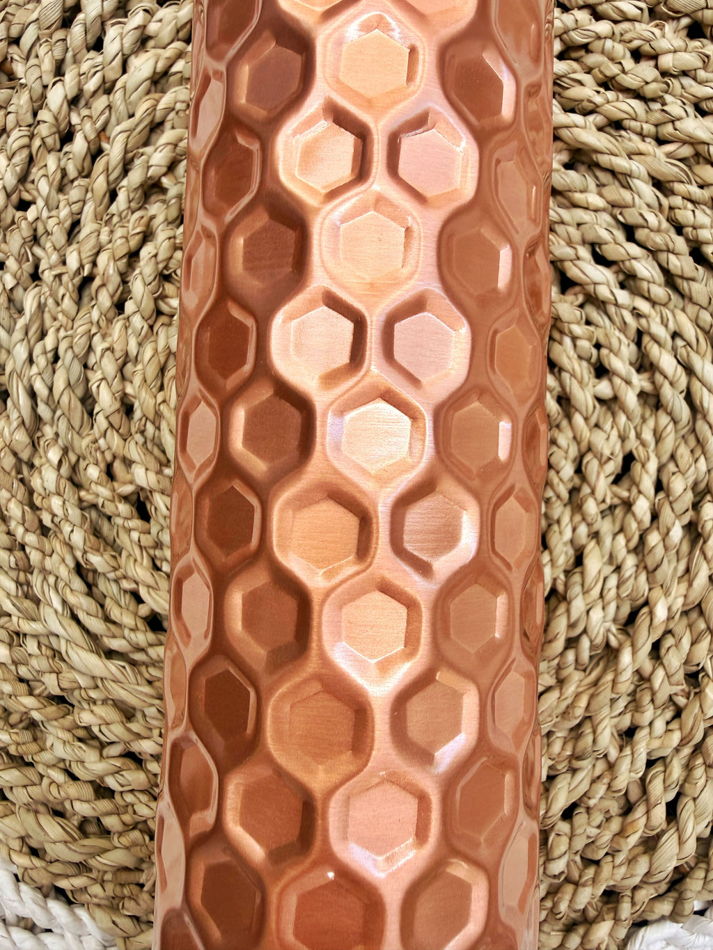 Honeycomb pure copper bottle