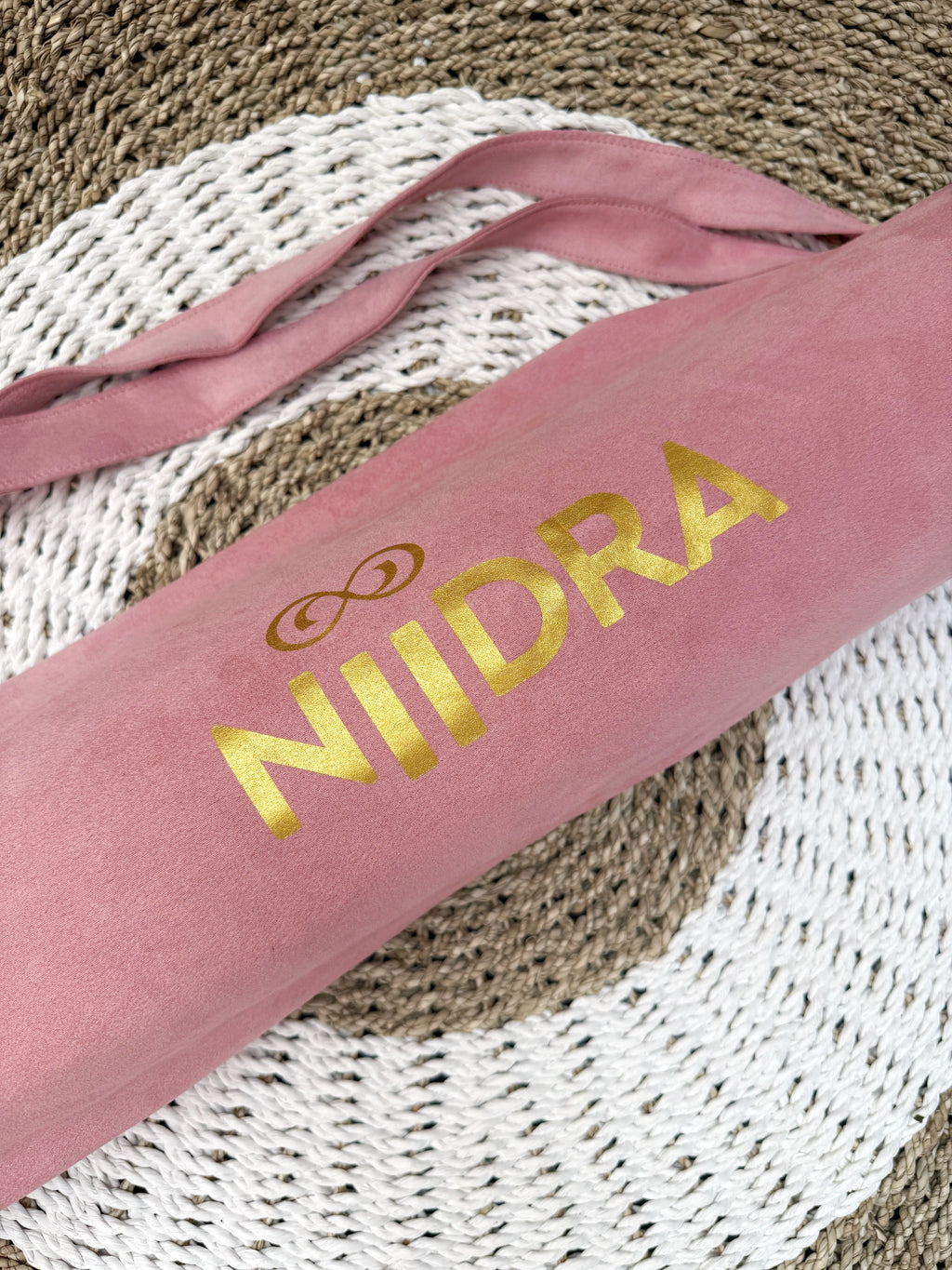 Pink yoga mat cover