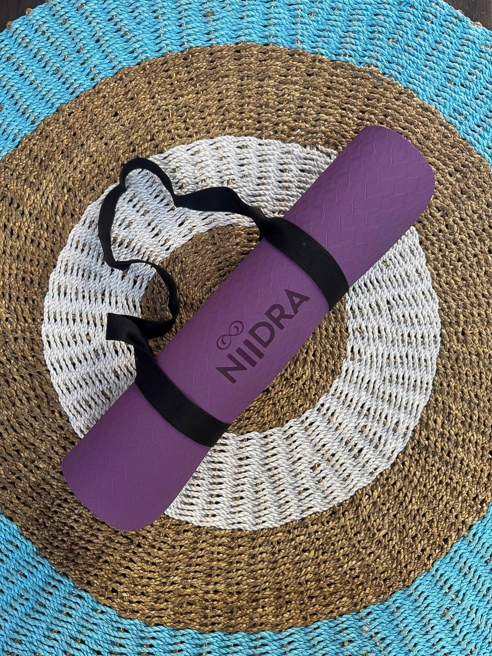 Basic purple yoga mat