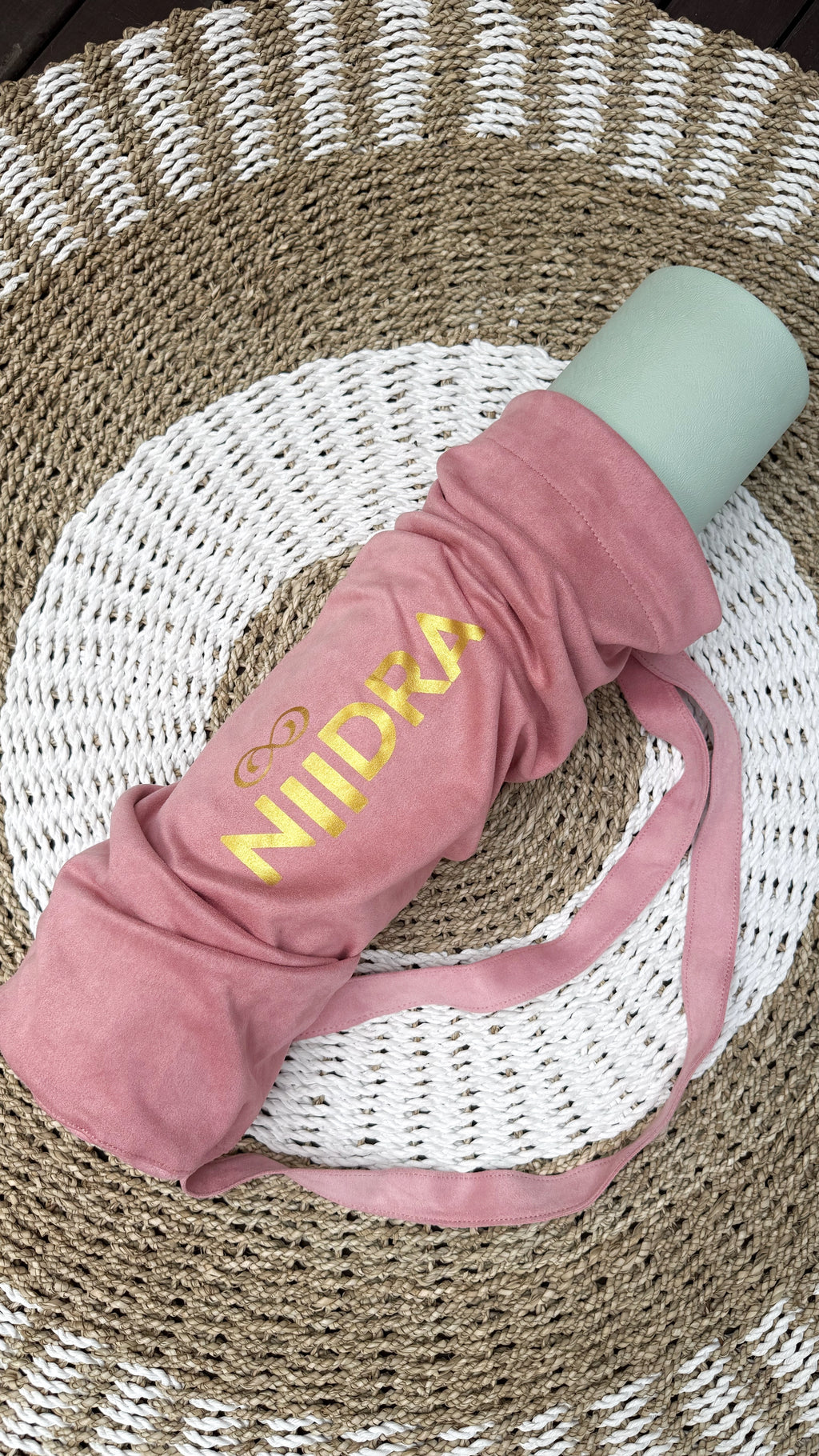 Pink yoga mat cover