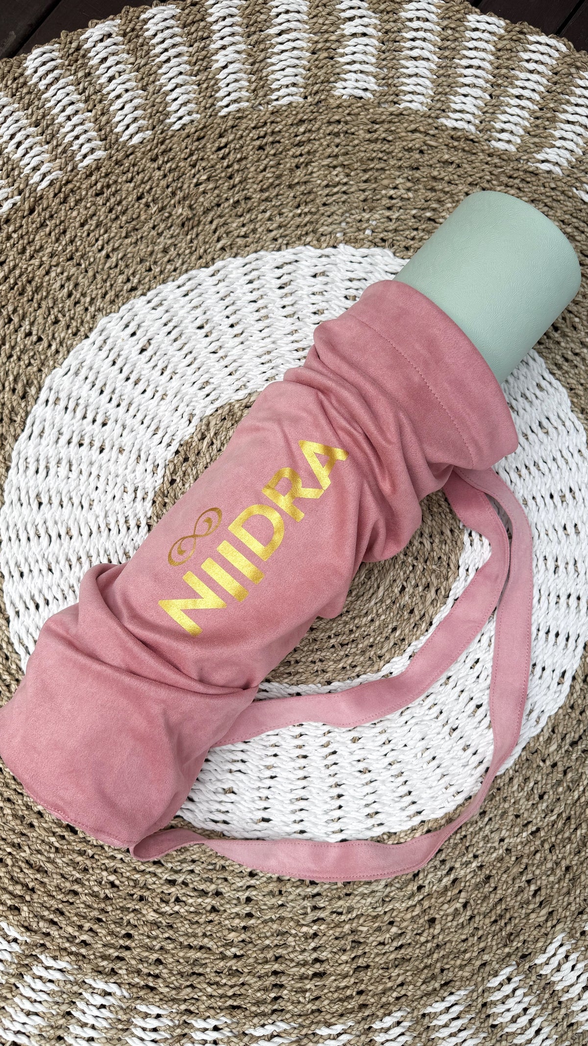 Pink yoga mat cover