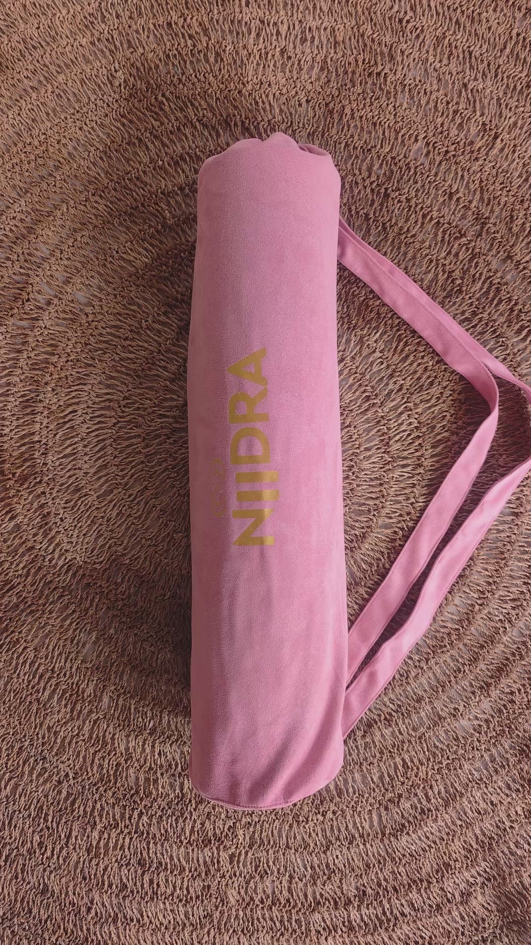 Pink yoga mat cover