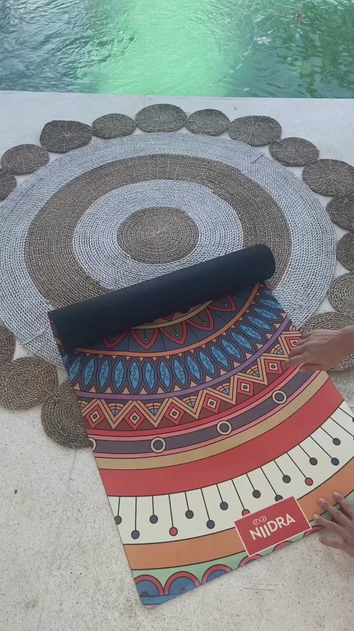 Pacification mandala yoga mat