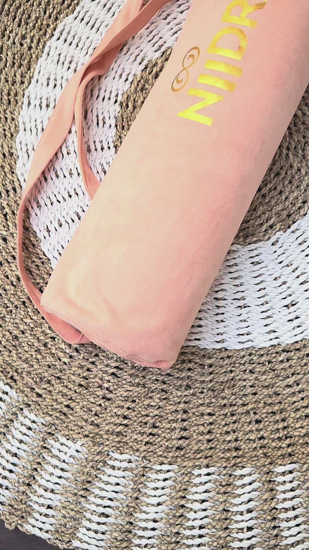 Peach yoga mat cover